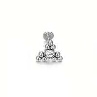 Piercing Labret Modelo 7 Rosca Interna Aço 316L Piercing Labret Modelo 7 Rosca Interna Aço 316L